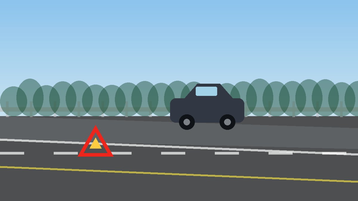 阿拉善道路故障安全等待现场图